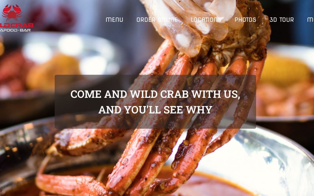 Seafood restaurant website design